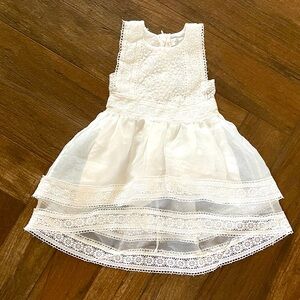 Trish Scully Child’s White Lace Dress 6-12 Month Little Girl Wedding Easter